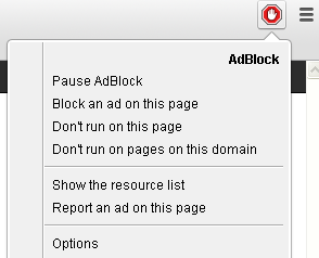 Disable adblock in Chrome